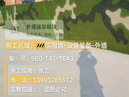 酒泉 迷彩漆喷涂价格（按平方米计费）